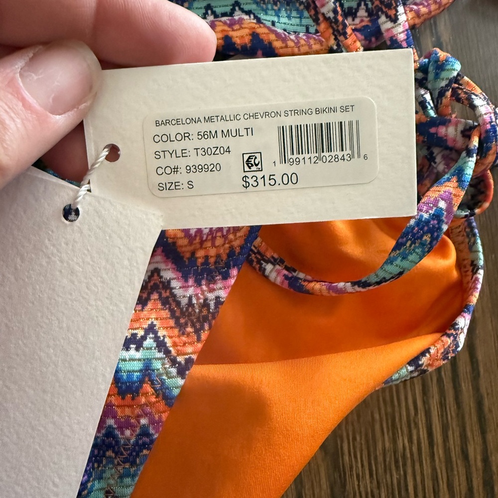 MILLY Bikini Set Women’s Size small | Designer Two Piece Swimsuit Multicolor nwt - Picture 7 of 7